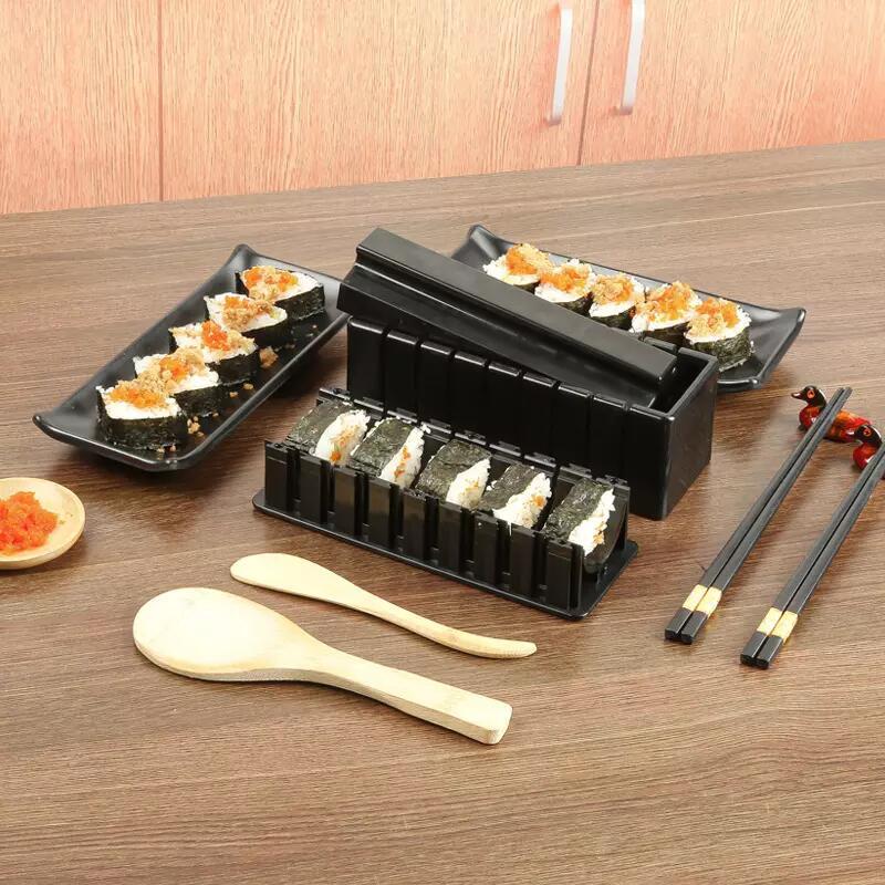 10-Piece Sushi Making Kit – Bamboo Roll Mat & Tools for Home Sushi Makers