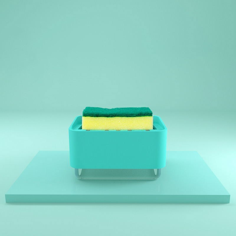 Automatic Soap Dispenser with Cleaning Brush Holder