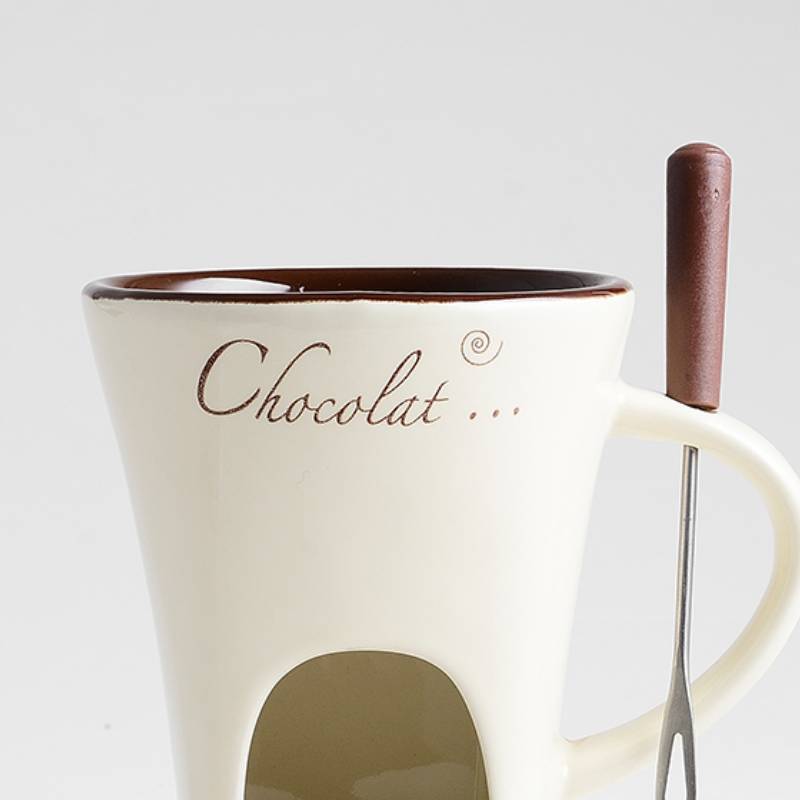 Mini Fondue Mug Set - Personal Chocolate & Cheese Melter