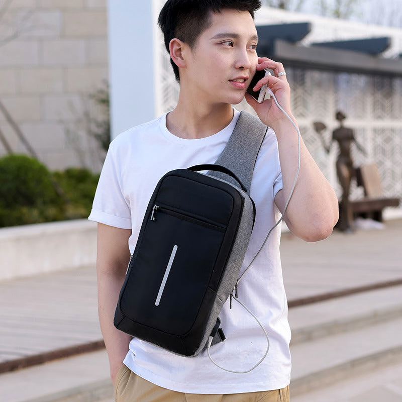 Smart Security Chest Bag with USB Charging