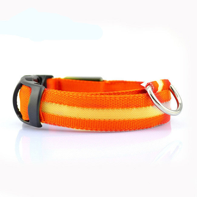 LED Safety Dog Collar - Rechargeable Light-Up Pet Collar