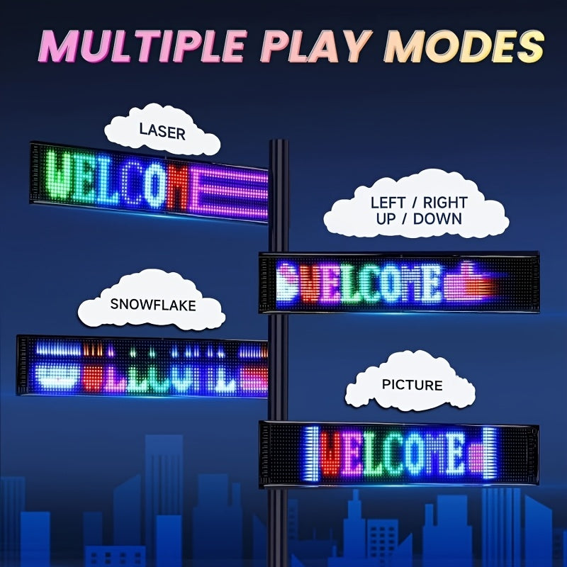14" Programmable Pixel Panel with Preloaded Animations