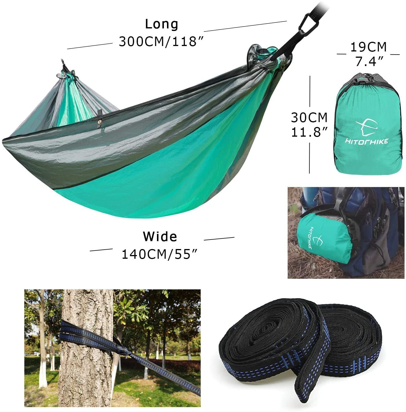 Portable Double Hammock - Lightweight Outdoor Camping