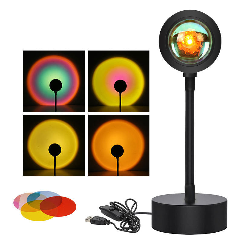 Sunset Projection Lamp – Ambient Night Light for Wall Décor