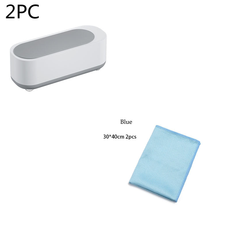 Ultrasonic Jewelry & Glasses Cleaner with High-Frequency Vibration