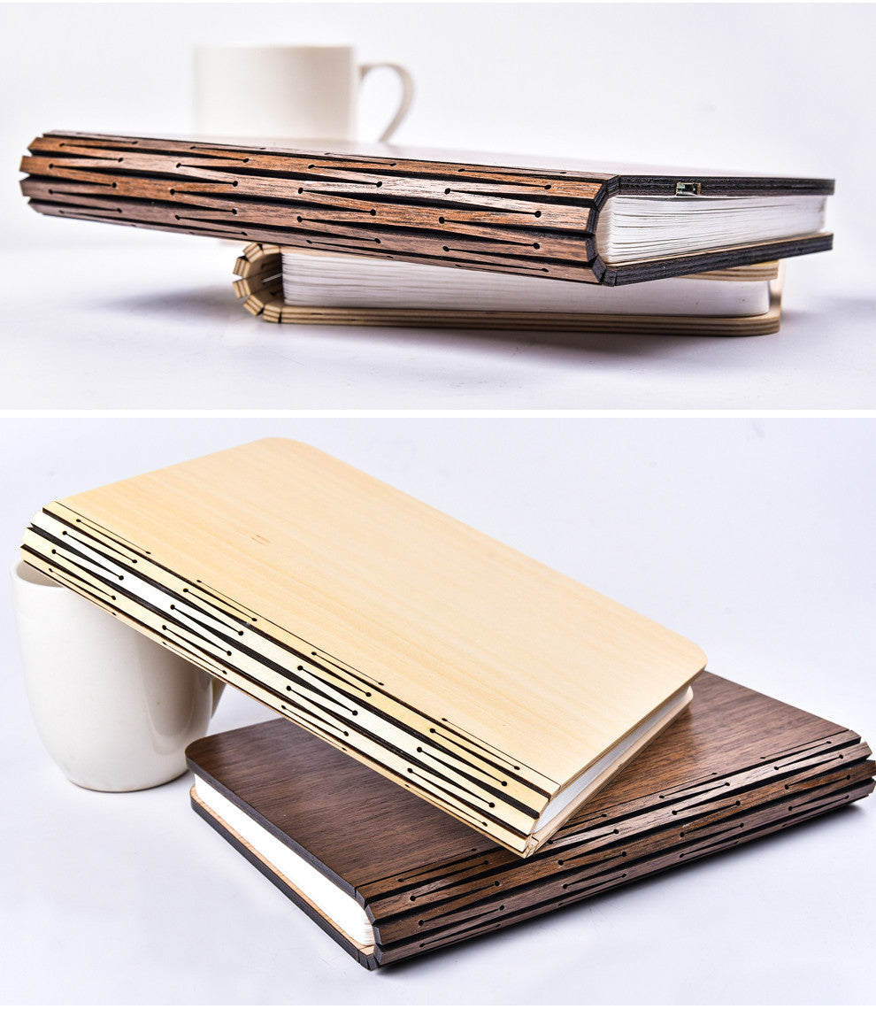 Wooden Book Light - USB Rechargeable LED Reading Lamp