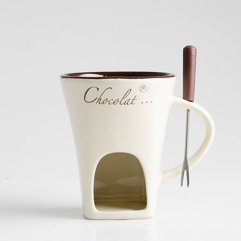Mini Fondue Mug Set - Personal Chocolate & Cheese Melter