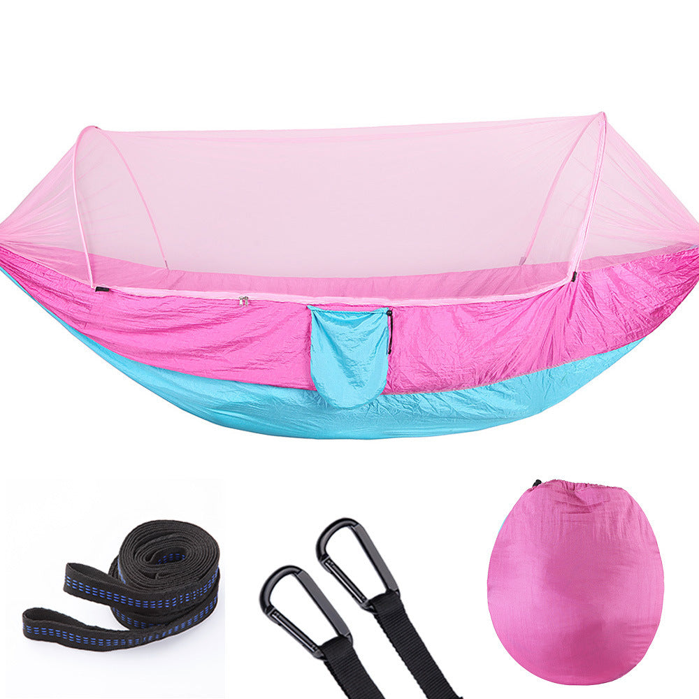 Pop-Up Camping Hammock with Bug Protection