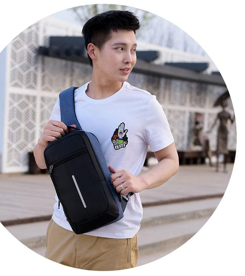 Smart Security Chest Bag with USB Charging