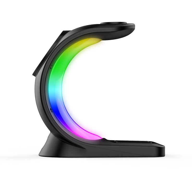 4-in-1 Magnetic Wireless Charging Station with Atmosphere Light
