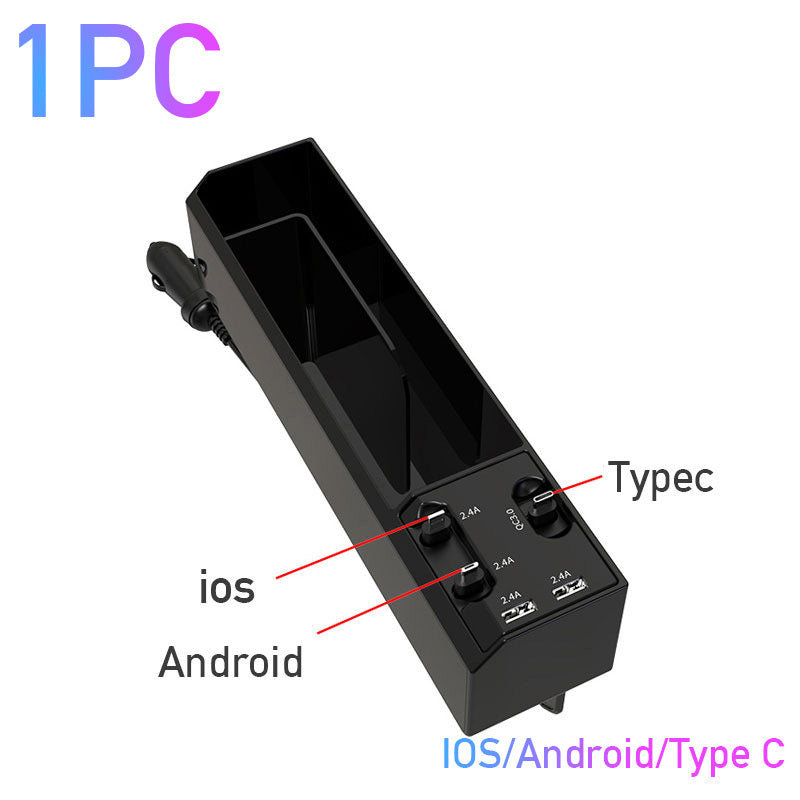 Smart Car Gap Organizer with USB Cable