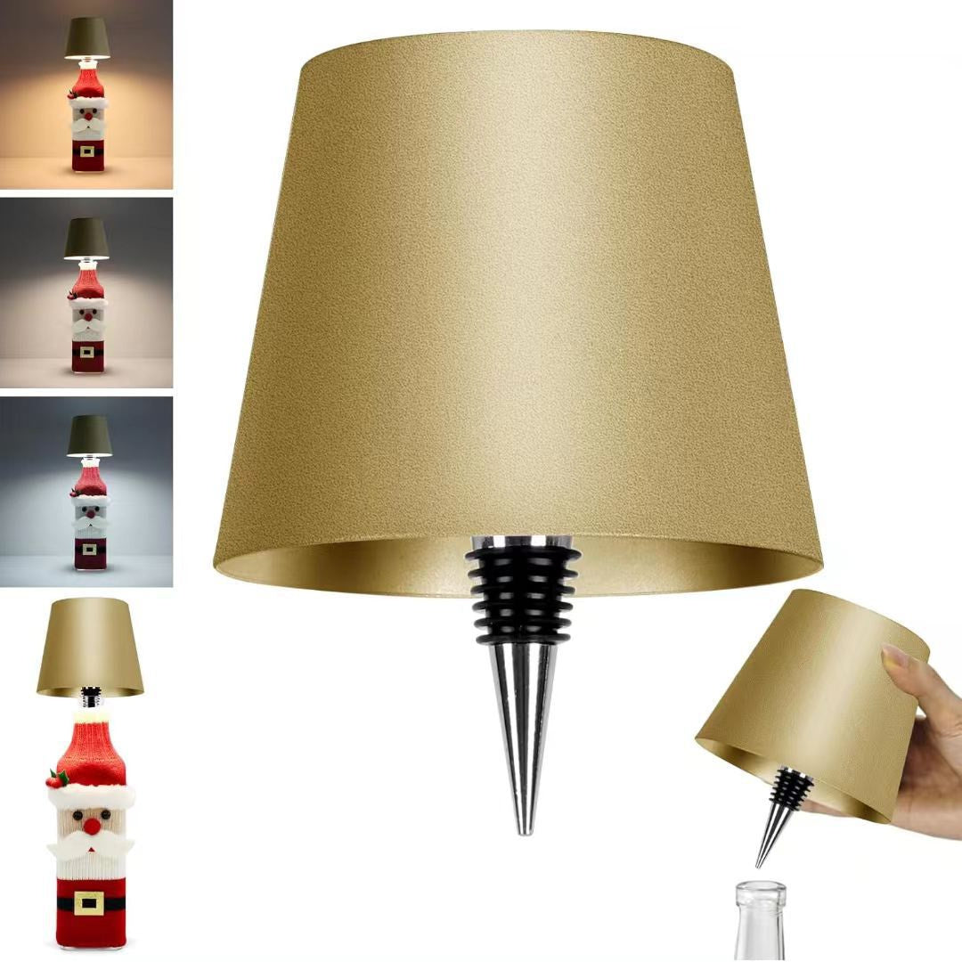 Vintage Wine Bottle LED Table Lamp