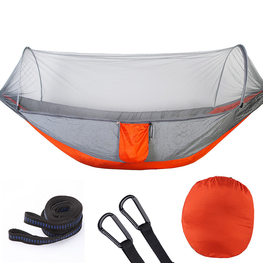 Pop-Up Camping Hammock with Bug Protection