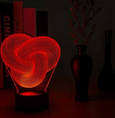 Touch & Remote Control LED 3D Twist Night Light