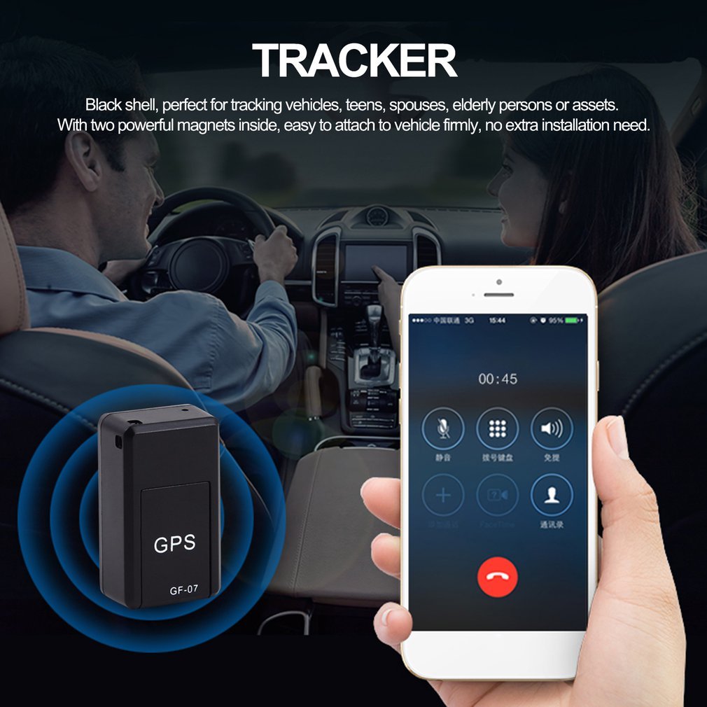 Magnetic Mini GPS Tracker β Real-Time Car Locator with Voice Recording & Anti-Lost Features