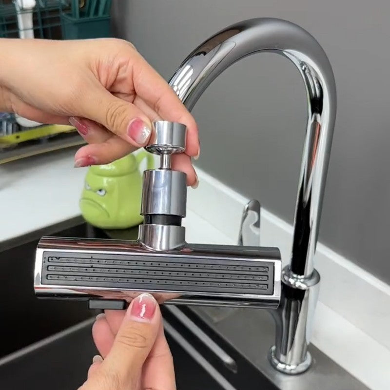 Multifunctional Kitchen Faucet with Waterfall & Rotating Nozzle