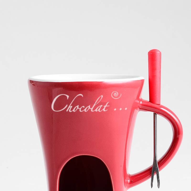Mini Fondue Mug Set - Personal Chocolate & Cheese Melter
