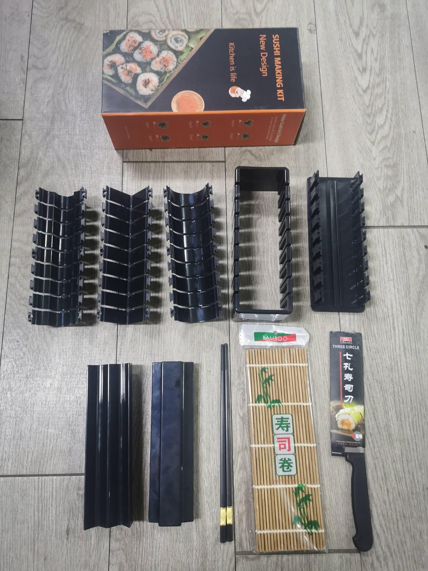 10-Piece Sushi Making Kit – Bamboo Roll Mat & Tools for Home Sushi Makers