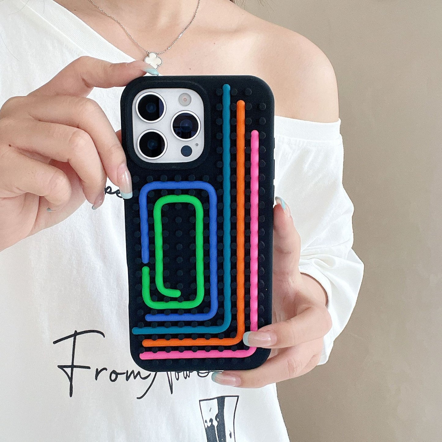 Striped Shield Phone Case