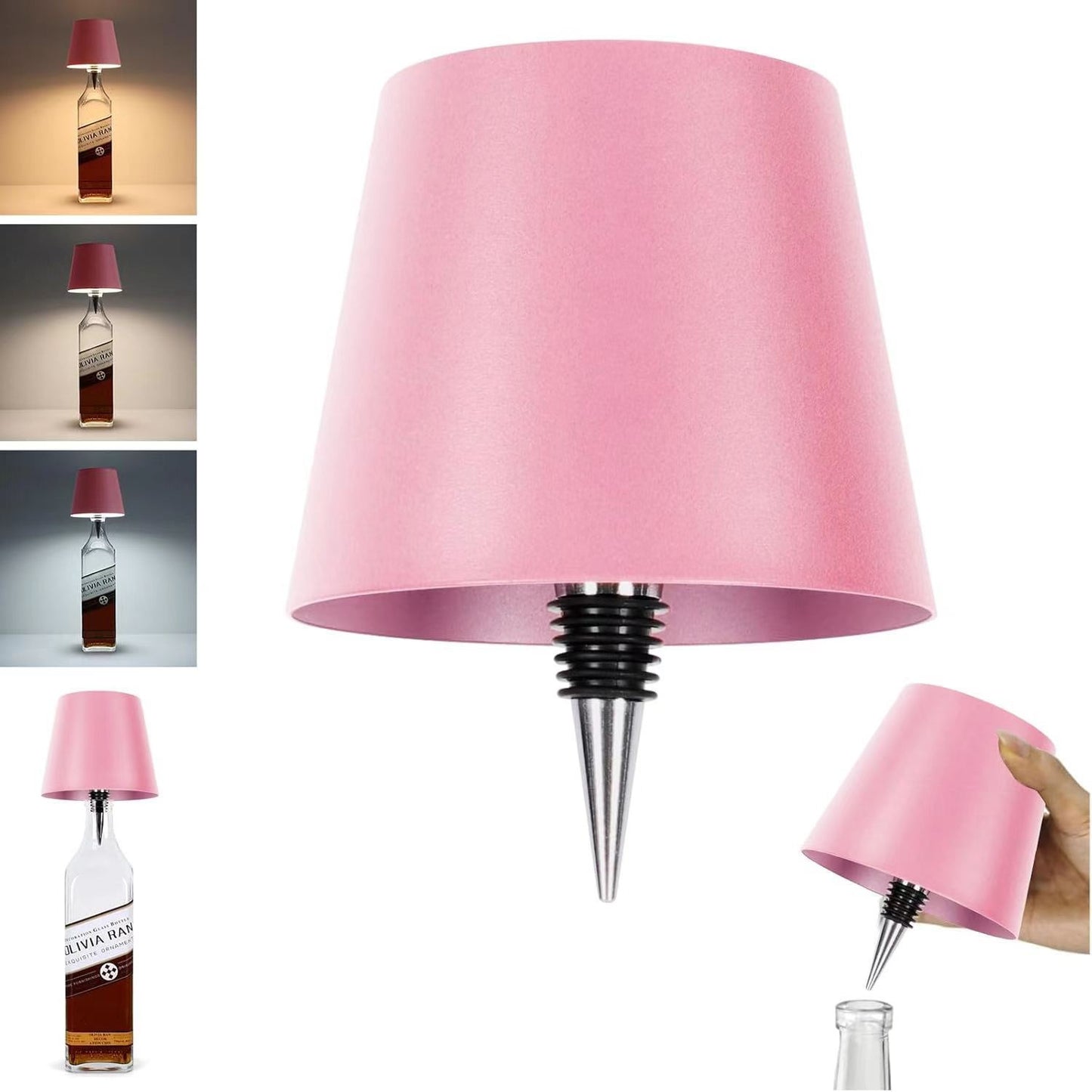 Vintage Wine Bottle LED Table Lamp