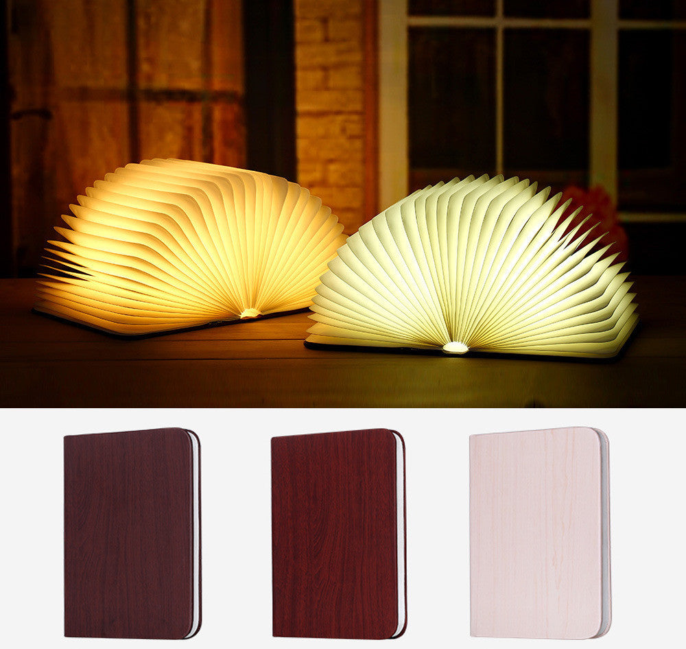 Modern Rechargeable Bedside Lamp – Folding, Turnable White & Warm Light Lamp