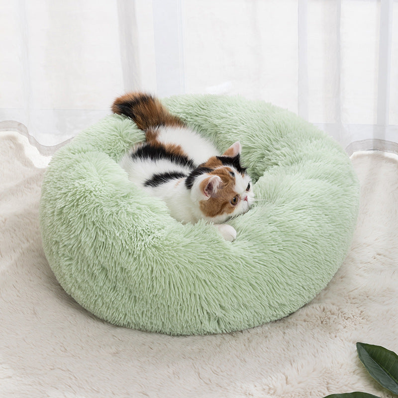 Cozy Cat Bed - Soft Round Pet Nest