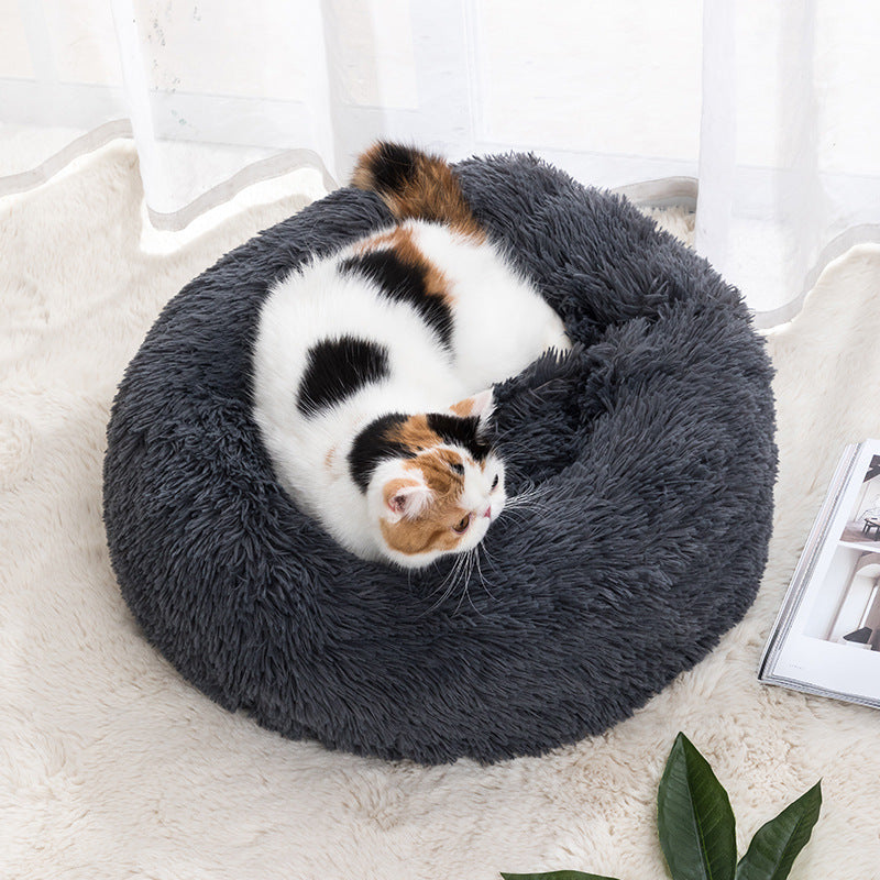 Cozy Cat Bed - Soft Round Pet Nest