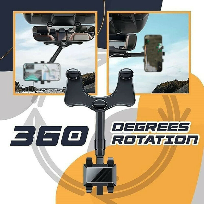 Universal Car Phone Mount - Rearview Mirror Holder