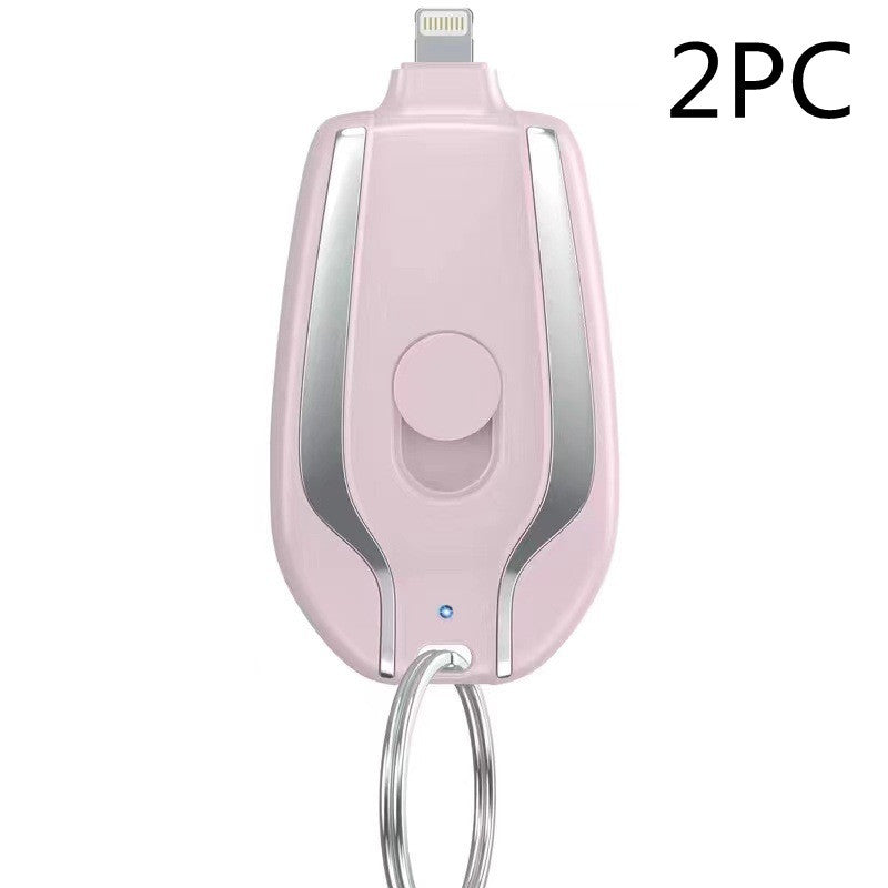 Pocket Power Bank - 1500mAh Wireless Keychain Charger