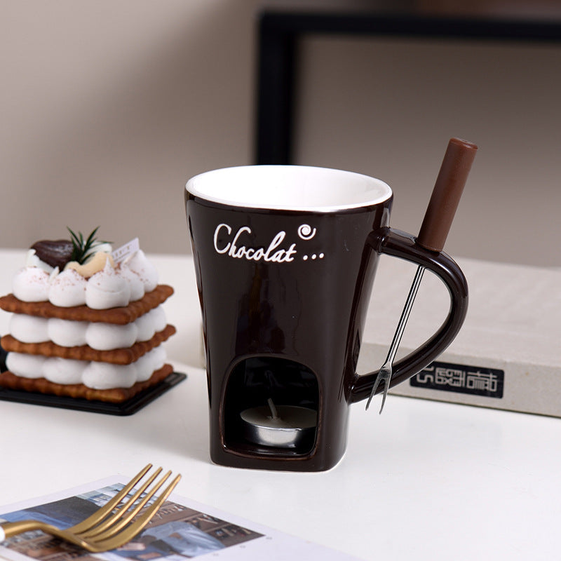 Mini Fondue Mug Set - Personal Chocolate & Cheese Melter