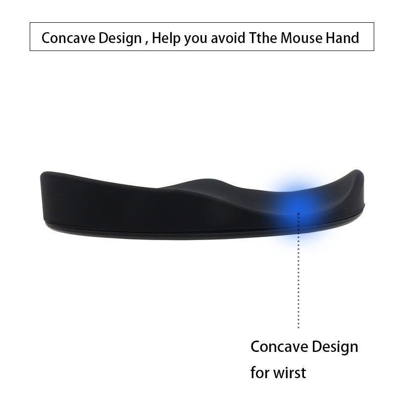Ergonomic Silicone Mouse Wrist Rest Pad – Non-Slip Support for Office & Gaming