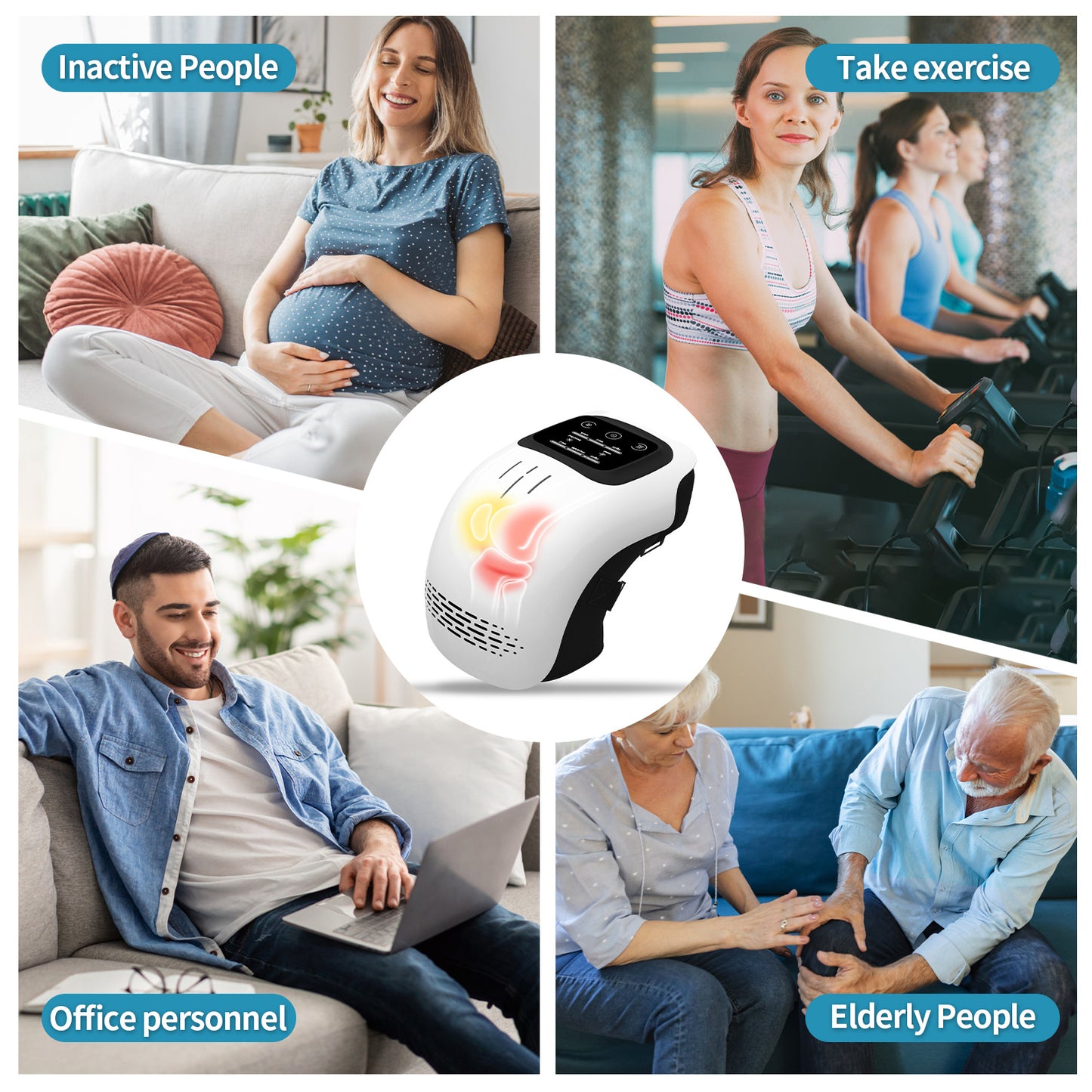 Intelligent Electric Knee Massager – Advanced Physiotherapy for Joint Relief