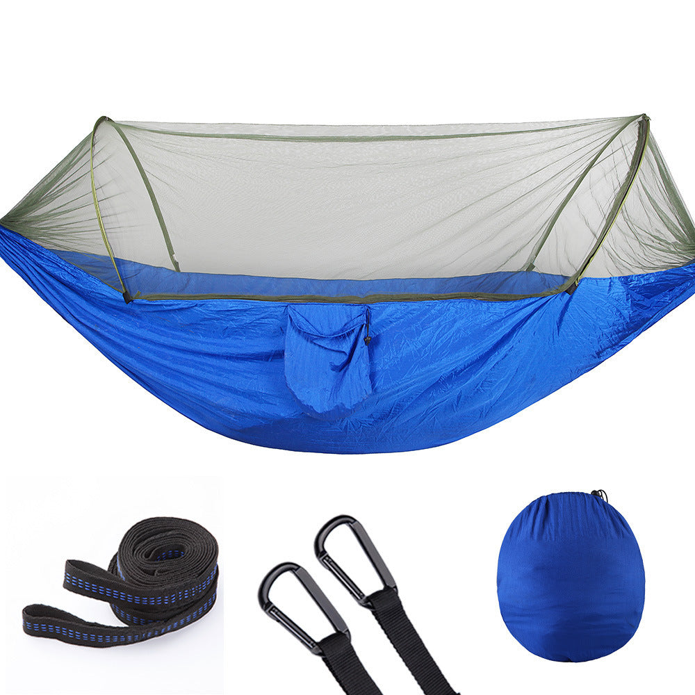 Pop-Up Camping Hammock with Bug Protection