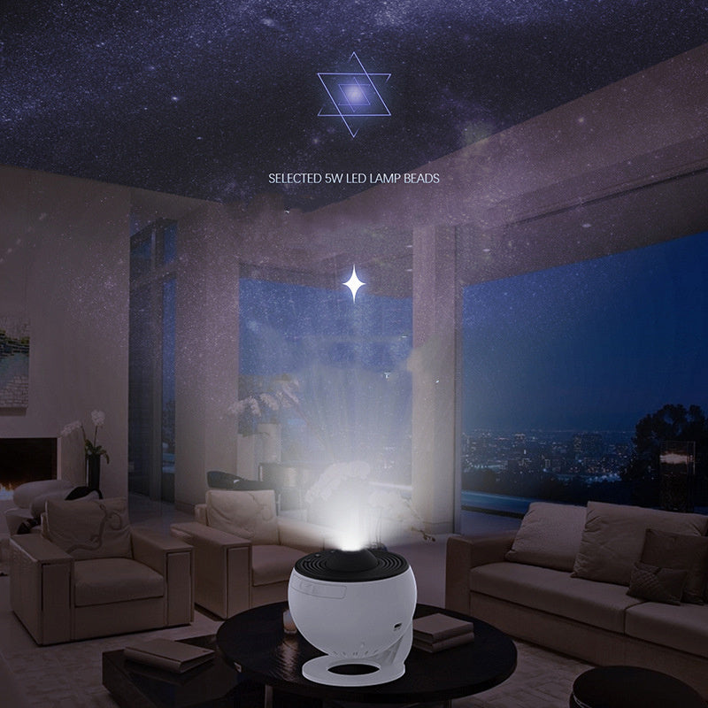 360° Rotating Galaxy Night Light Projector – Starry Sky & Planetarium Lamp