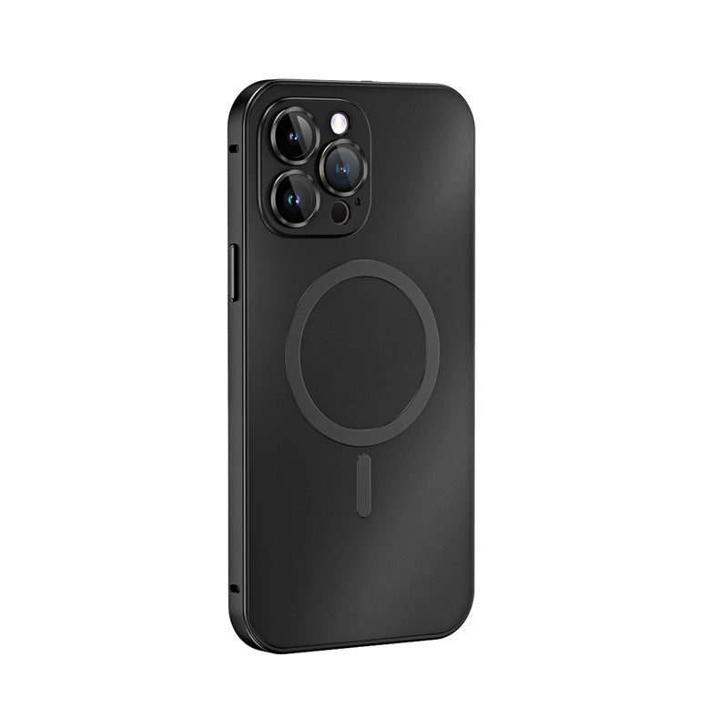Magnetic Single-Sided Spring Fastener Phone Case with Lens Protector – Anti-Wear & Heat Dissipation