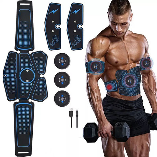EMS Abdominal Muscle Trainer – USB Rechargeable Fat Burning & Body Sculpting Device