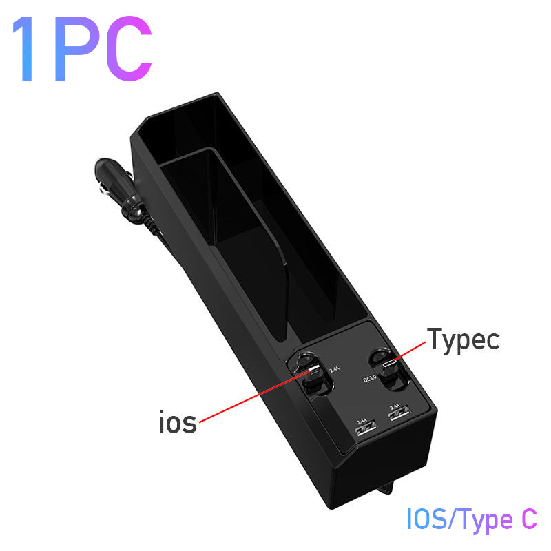 Smart Car Gap Organizer with USB Cable