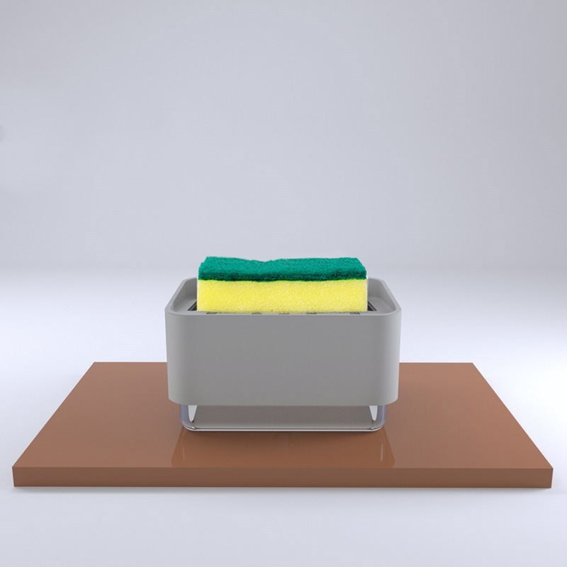 Automatic Soap Dispenser with Cleaning Brush Holder