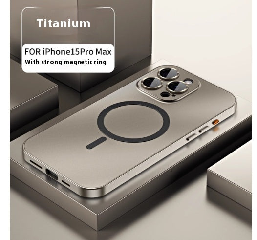 Magnetic Single-Sided Spring Fastener Phone Case with Lens Protector – Anti-Wear & Heat Dissipation