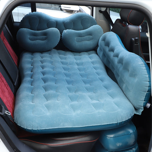 Inflatable Car Mattress – Comfortable Travel Air Bed with Pillows for Outdoor & Car Sleeping