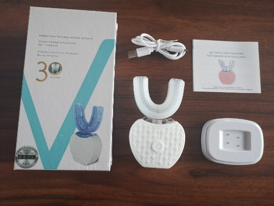 Smart U-Shape Electric Toothbrush with Blue Light
