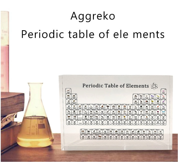 Educational Periodic Table Display - Clear Acrylic