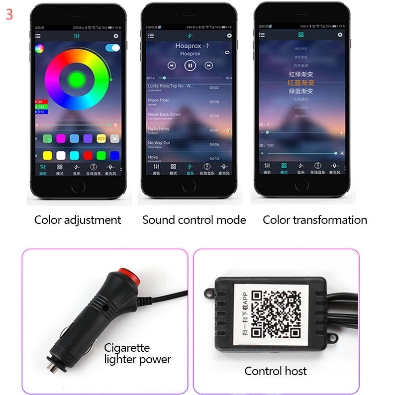 Smart Car LED Ambient Light Kit