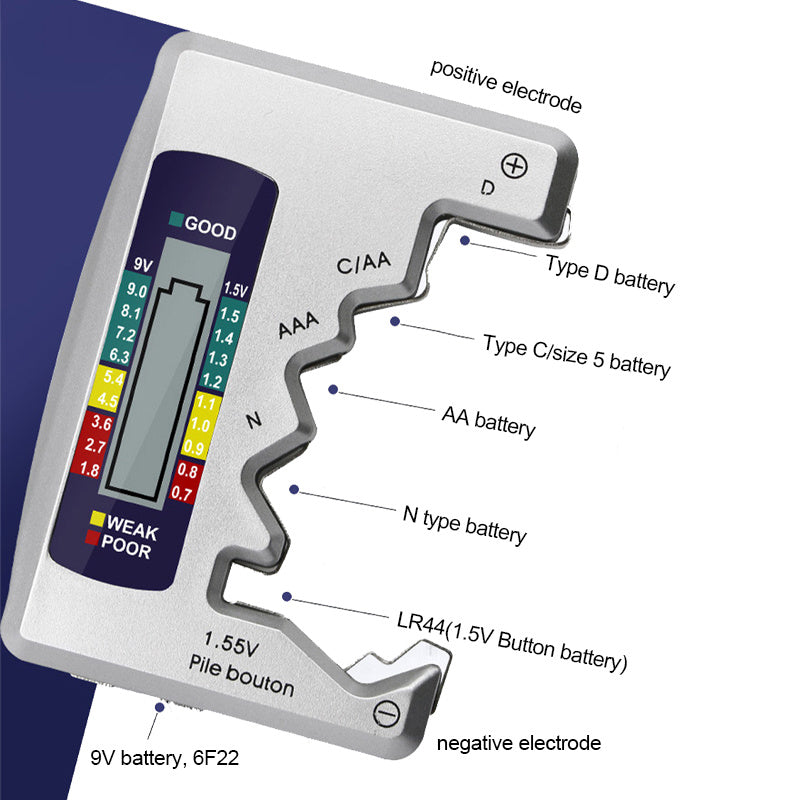 Smart Battery Tester - LCD Display