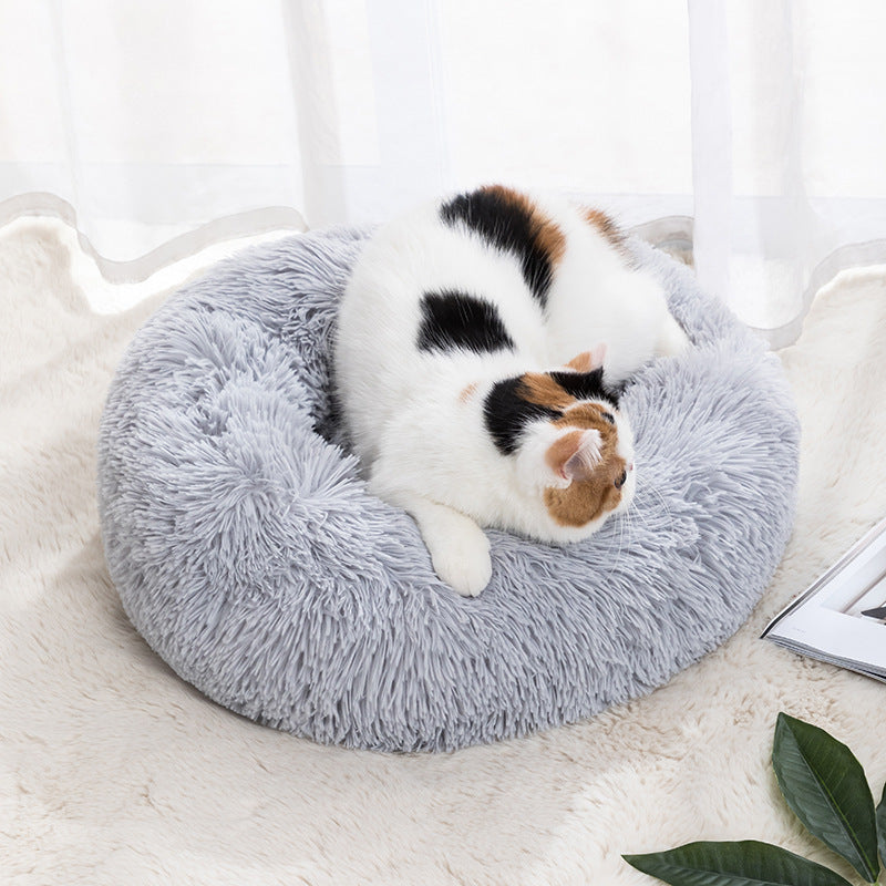 Cozy Cat Bed - Soft Round Pet Nest