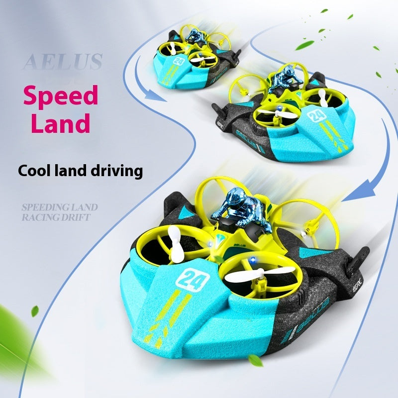 3-in-1 Remote Control Aircraft – Helicopter, Car & Boat for Kids (V24 Model)