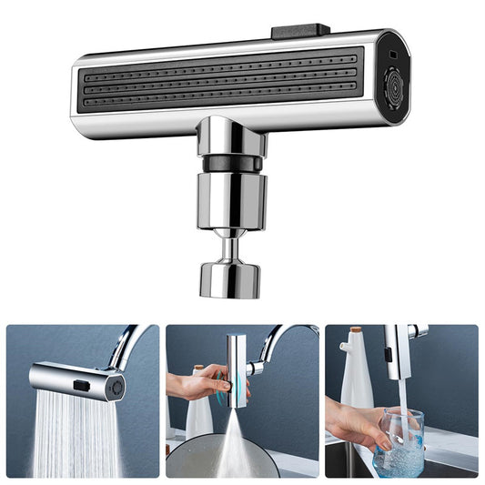 Multifunctional Kitchen Faucet with Waterfall & Rotating Nozzle