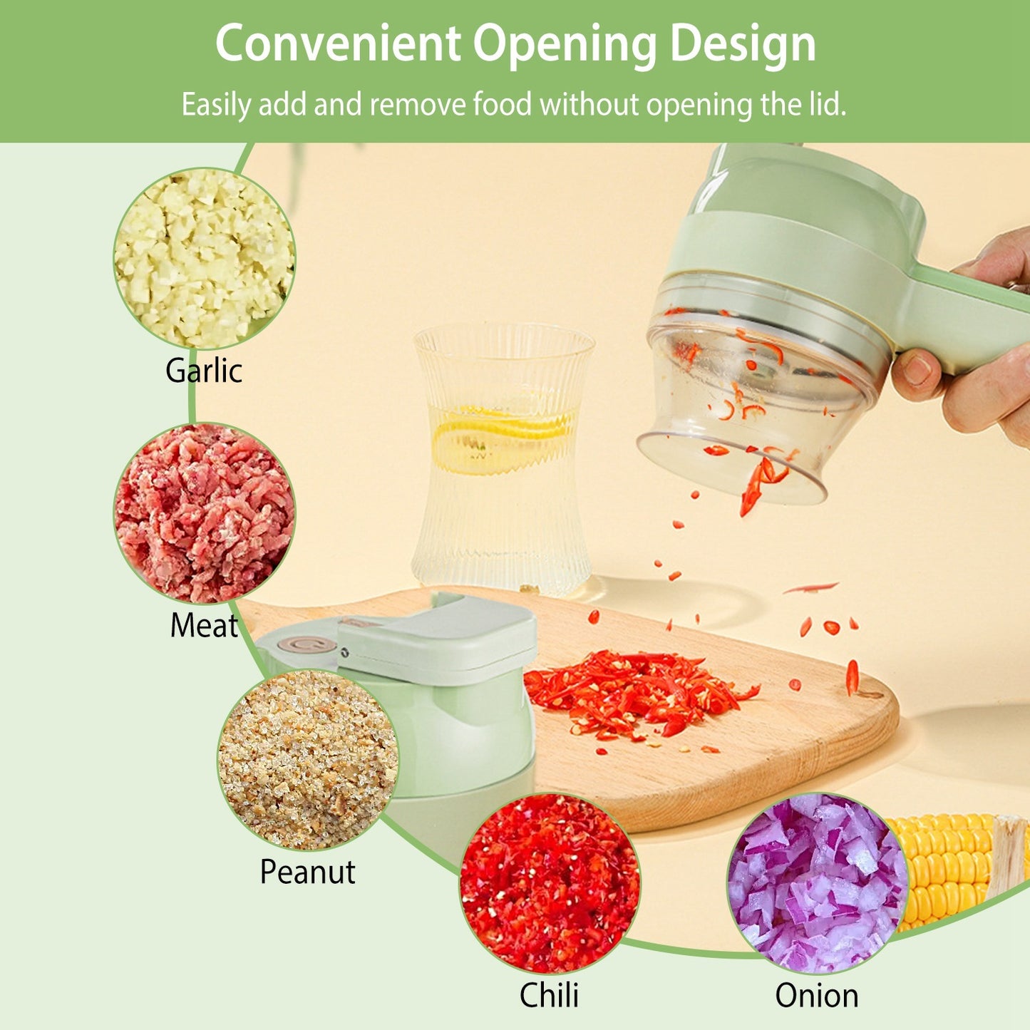 4-in-1 Electric Food Chopper