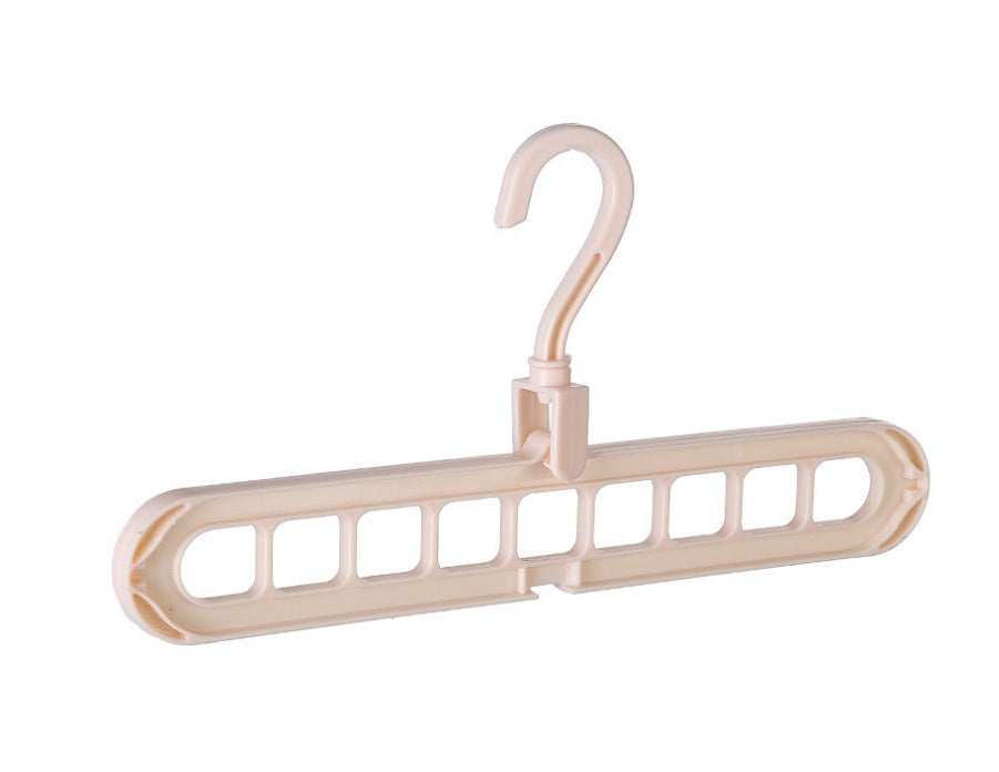 6-Piece Multi-Color Plastic Hangers Set