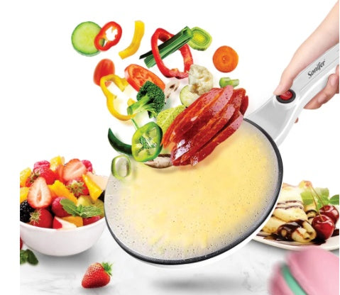 Easy Flip Crepe Maker - Non-Stick Pancake Pan